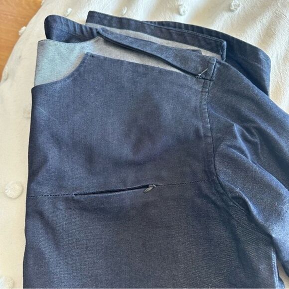 Denim tunic mini dress blue black small medium​ coastal cowgirl western indie - Picture 4 of 4